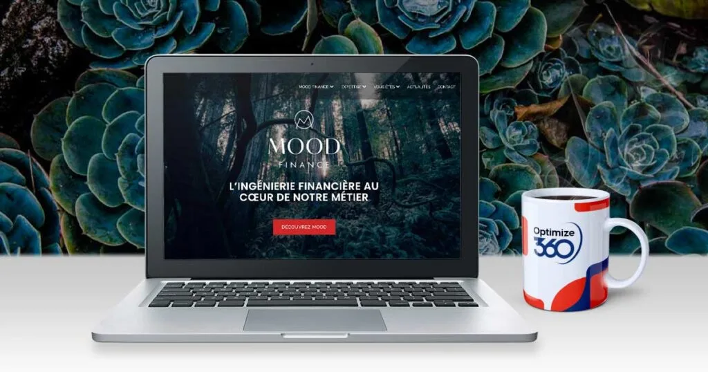 Cas client SEO Optimize360 Mood Finance
