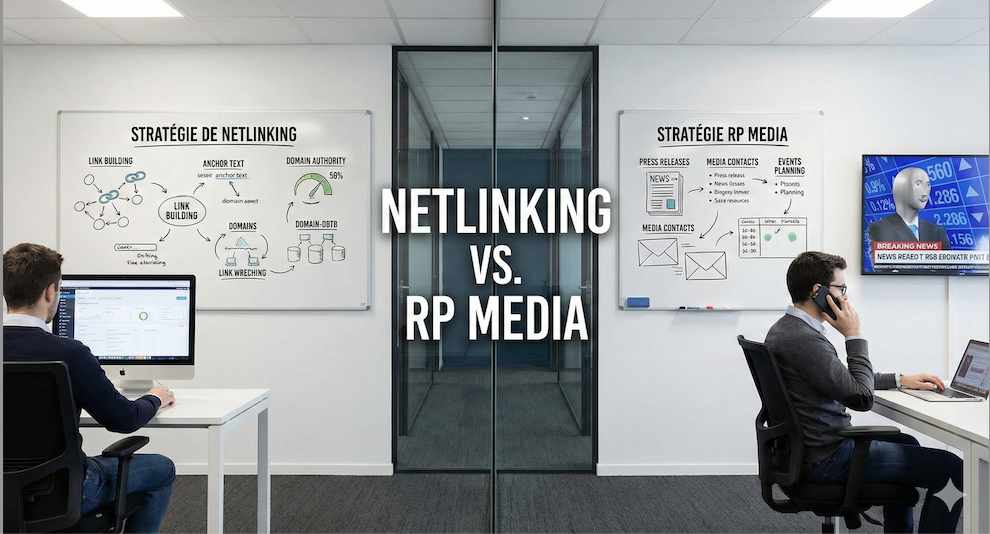 Stratégie de Netlinking vs. RP Media